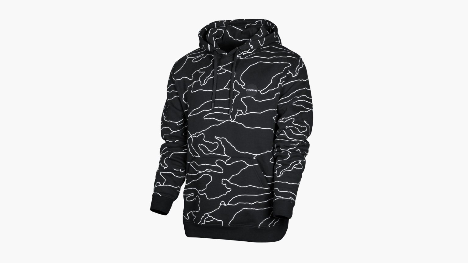 Printed clearance black hoodies